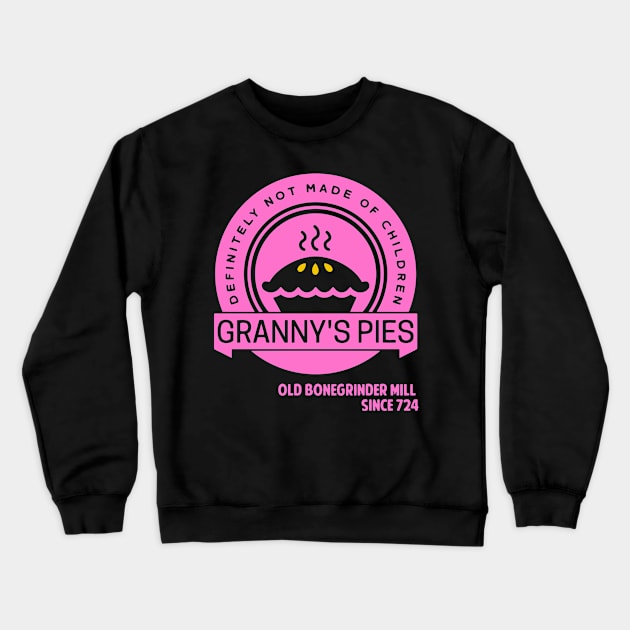 Granny's Pies -- Definitely Not Made of Children Crewneck Sweatshirt by Emerald Random